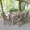 Highwood Usa Weatherly 7pc Rectangular Counter Height Outdoor Patio Furniture Dining Set 72 x 42 AD-ST7WL2CO4BA-WBR - alternate 3